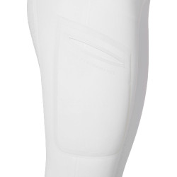 Pantalon slim fit femme taille haute Equestro Ridertechnology full grip Blanc Pantalon slim fit femme taille haute Equestro Ridertechnology full grip Blanc