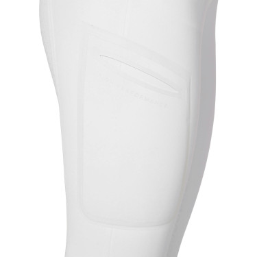 Pantalon slim fit femme taille haute Equestro Ridertechnology full grip Blanc Pantalon slim fit femme taille haute Equestro Ridertechnology full grip Blanc