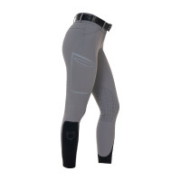 Pantalon slim fit femme taille haute Equestro Ridertechnology coutures thermosoudées Mockingbird Gris