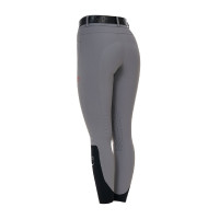 Pantalon slim fit femme taille haute Equestro Ridertechnology coutures thermosoudées Mockingbird Gris