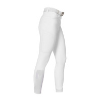 Pantalon slim fit femme taille haute Equestro Ridertechnology coutures thermosoudées Blanc Pantalon slim fit femme taille haute Equestro Ridertechnology coutures thermosoudées Blanc