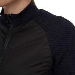 Veste technique femme Equestro Ridertechnology Hybrid Noir