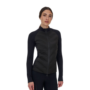 Veste technique femme Equestro Ridertechnology Hybrid Noir