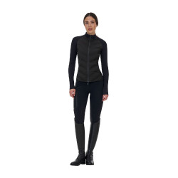 Veste technique femme Equestro Ridertechnology Hybrid Noir
