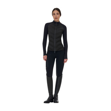 Veste technique femme Equestro Ridertechnology Hybrid Noir