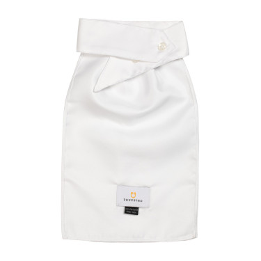 Plastron de concours avec logo brodé Equestro X Fise Blanc
