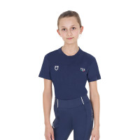 T-shirt unisexe enfant coupe slim Equestro X Fise Marine blazer Bleu marine