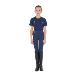 T-shirt unisexe enfant coupe slim Equestro X Fise Marine blazer Bleu marine