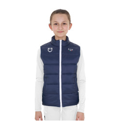 Veste sans manches unisexe enfant coupe slim Equestro X Fise Marine blazer Bleu marine Veste sans manches unisexe enfant coupe slim Equestro X Fise Marine blazer Bleu marine