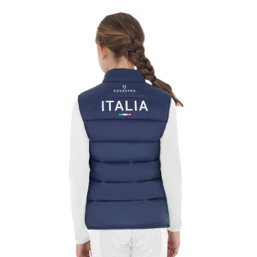 Veste sans manches unisexe enfant coupe slim Equestro X Fise Marine blazer Bleu marine Veste sans manches unisexe enfant coupe slim Equestro X Fise Marine blazer Bleu marine