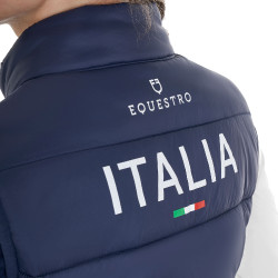 Veste sans manches unisexe enfant coupe slim Equestro X Fise Marine blazer Bleu marine Veste sans manches unisexe enfant coupe slim Equestro X Fise Marine blazer Bleu marine