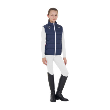 Veste sans manches unisexe enfant coupe slim Equestro X Fise Marine blazer Bleu marine Veste sans manches unisexe enfant coupe slim Equestro X Fise Marine blazer Bleu marine