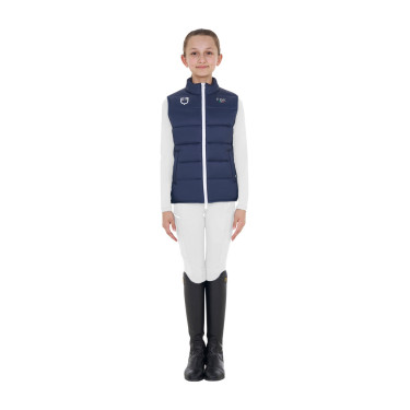 Veste sans manches unisexe enfant coupe slim Equestro X Fise Marine blazer Bleu marine Veste sans manches unisexe enfant coupe slim Equestro X Fise Marine blazer Bleu marine