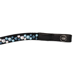 Frontal Supreme avec strass modèle Spirit Noir / bleu
