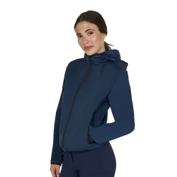 Veste Softshell Equestro femme ligne pliable Marine blazer Bleu marine