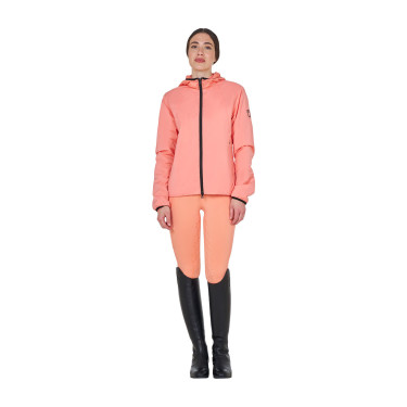 Veste Softshell Equestro femme ligne pliable Fleur du désert Rose