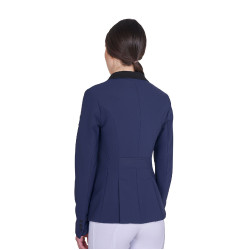 Veste de concours Equestro femme zippée et boutonnée Marine blazer Bleu marine