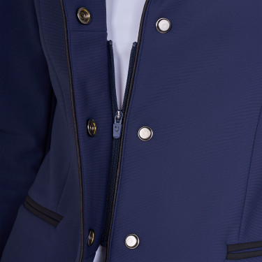Veste de concours Equestro femme zippée et boutonnée Marine blazer Bleu marine