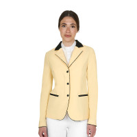 Veste de concours Equestro femme zippée et boutonnée Soleil Orange Veste de concours Equestro femme zippée et boutonnée Soleil Orange