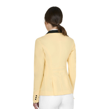 Veste de concours Equestro femme zippée et boutonnée Soleil Orange