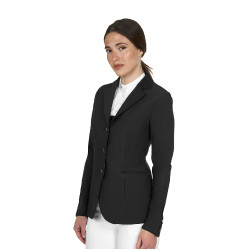 Veste de concours Equestro femme Monogram trois boutons Noir