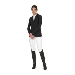 Veste de concours Equestro femme Monogram trois boutons Noir