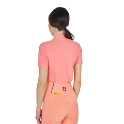 T-shirt Equestro femme d’entraînement en tissu technique micro-perforé Fleur du désert Rose T-shirt Equestro femme d’entraînement en tissu technique micro-perforé Fleur du désert Rose