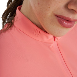 T-shirt Equestro femme d’entraînement en tissu technique micro-perforé Fleur du désert Rose T-shirt Equestro femme d’entraînement en tissu technique micro-perforé Fleur du désert Rose