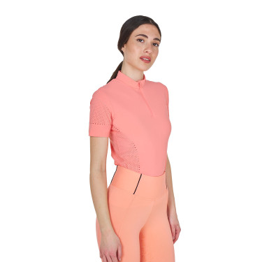 T-shirt Equestro femme d’entraînement en tissu technique micro-perforé Fleur du désert Rose T-shirt Equestro femme d’entraînement en tissu technique micro-perforé Fleur du désert Rose