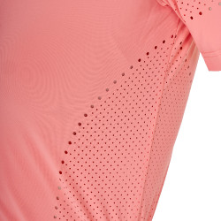 T-shirt Equestro femme d’entraînement en tissu technique micro-perforé Fleur du désert Rose T-shirt Equestro femme d’entraînement en tissu technique micro-perforé Fleur du désert Rose