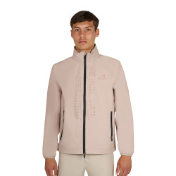 Veste Softshell Equestro homme logo au dos Oxford tan Rose
