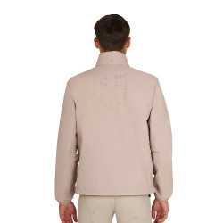 Veste Softshell Equestro homme logo au dos Oxford tan Rose