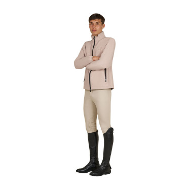 Veste Softshell Equestro homme logo au dos Oxford tan Rose