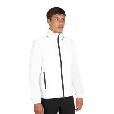 Veste Softshell Equestro homme logo au dos Blanc