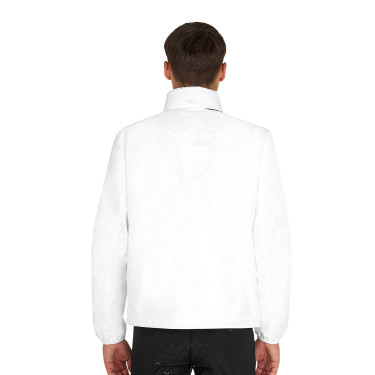 Veste Softshell Equestro homme logo au dos Blanc