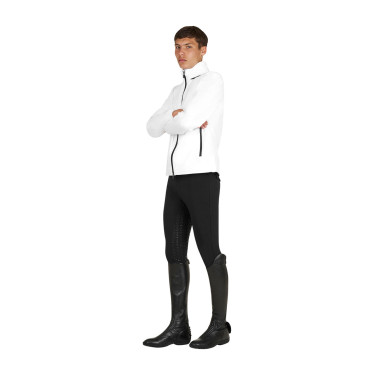Veste Softshell Equestro homme logo au dos Blanc