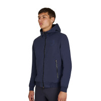 Sweat à capuche Equestro homme à capuche réglable avec fermeture éclair Marine blazer Bleu marine Sweat à capuche Equestro homme à capuche réglable avec fermeture éclair Marine blazer Bleu marine