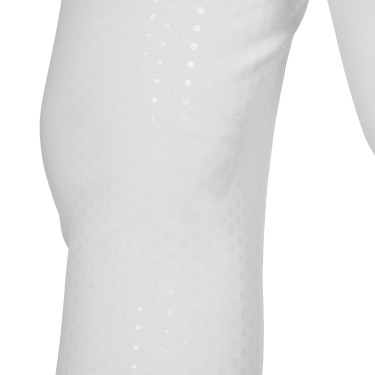 Pantalon Equestro femme full grip taille haute logo en strass Blanc Pantalon Equestro femme full grip taille haute logo en strass Blanc