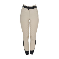 Pantalon Equestro taille haute monogramme femme Oxford tan Rose Pantalon Equestro taille haute monogramme femme Oxford tan Rose