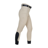 Pantalon Equestro taille haute monogramme femme Oxford tan Rose