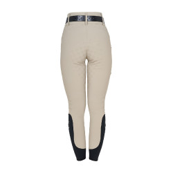 Pantalon Equestro taille haute monogramme femme Oxford tan Rose Pantalon Equestro taille haute monogramme femme Oxford tan Rose
