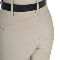 Pantalon Equestro taille haute monogramme femme Oxford tan Rose Pantalon Equestro taille haute monogramme femme Oxford tan Rose