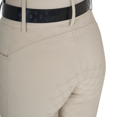 Pantalon Equestro taille haute monogramme femme Oxford tan Rose Pantalon Equestro taille haute monogramme femme Oxford tan Rose