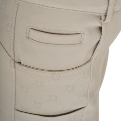 Pantalon Equestro taille haute monogramme femme Oxford tan Rose Pantalon Equestro taille haute monogramme femme Oxford tan Rose