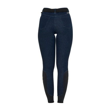 Pantalon Equestro femme en denim Blue denim Pantalon Equestro femme en denim Blue denim