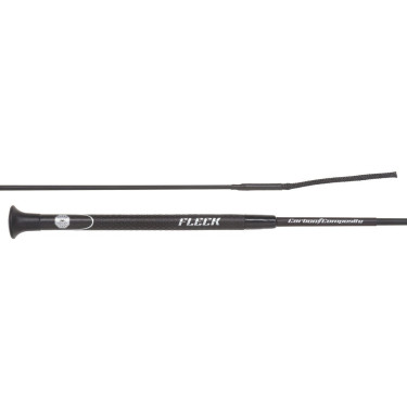 Cravache de dressage Fleck Carbon Noir / or rose