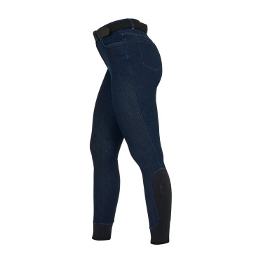 Pantalon Equestro femme en denim Blue denim Pantalon Equestro femme en denim Blue denim