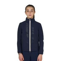 Veste Softshell Equestro enfant unisexe logo au dos Marine blazer Bleu marine