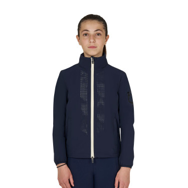 Veste Softshell Equestro enfant unisexe logo au dos Marine blazer Bleu marine