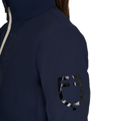 Veste Softshell Equestro enfant unisexe logo au dos Marine blazer Bleu marine